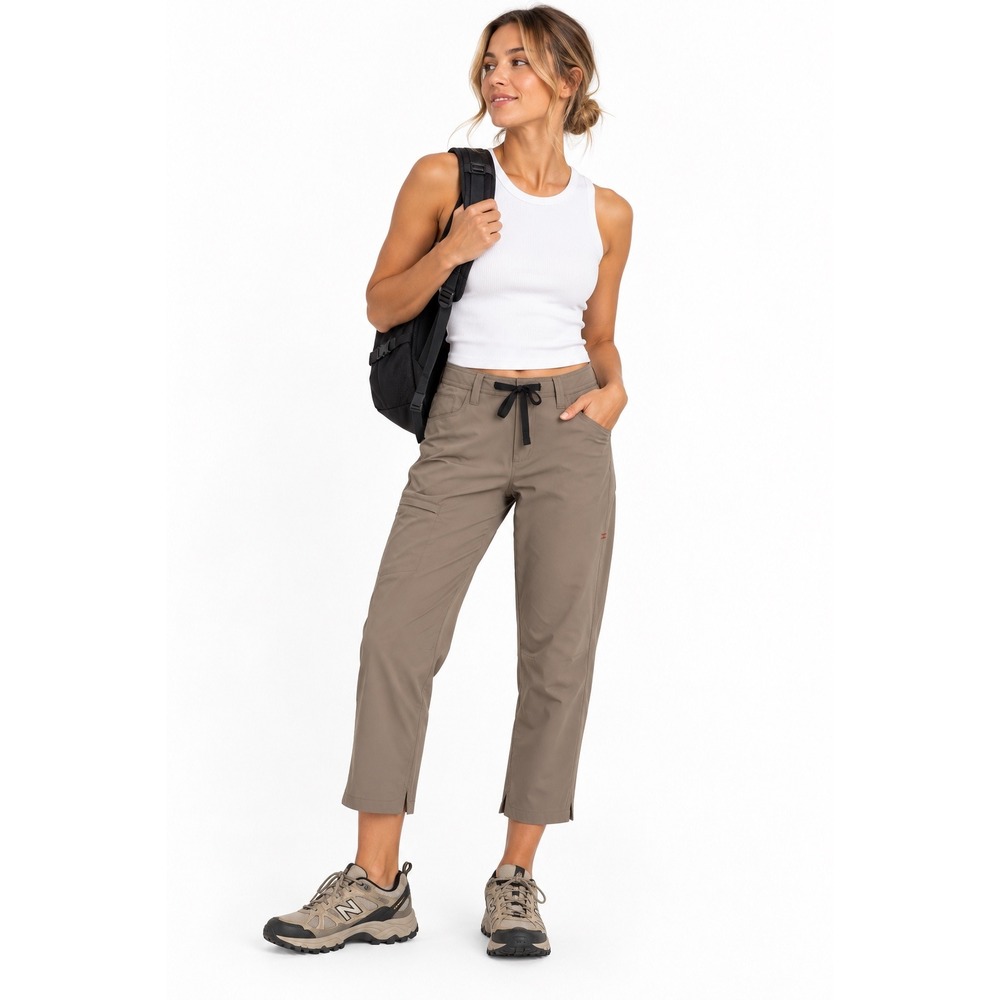 Toad&Co Womens Boundless Hiking Pants Brown Size 6 Cargo Stretch Outdoor